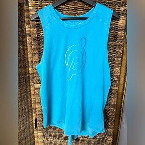 Peloton- Stonewashed Blue‎ Tank Top- Size: Large, Pre- Owned